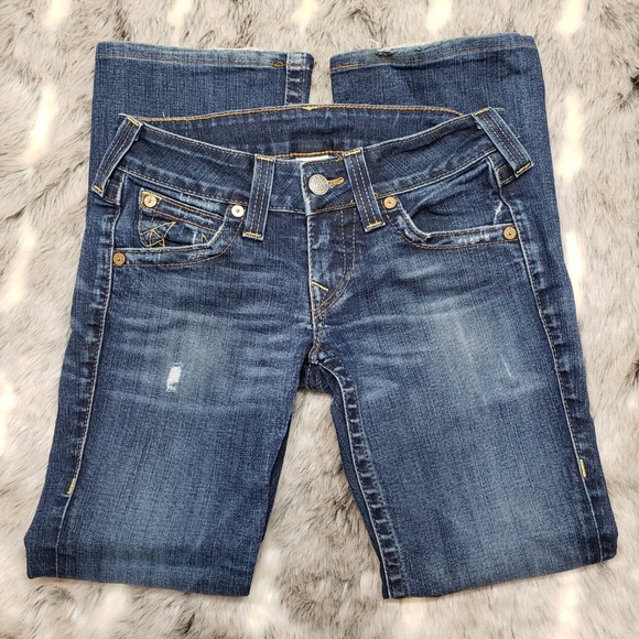 True Religion Denim - True Religion Button Flap Distressed Jeans, sz 28